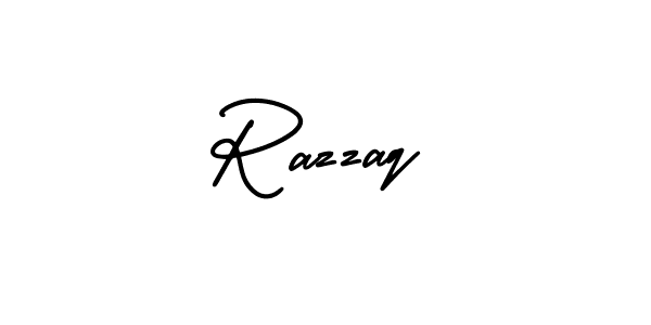 Design your own signature with our free online signature maker. With this signature software, you can create a handwritten (AmerikaSignatureDemo-Regular) signature for name Razzaq. Razzaq signature style 3 images and pictures png