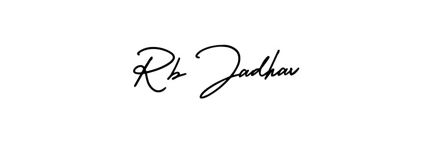 Rb Jadhav stylish signature style. Best Handwritten Sign (AmerikaSignatureDemo-Regular) for my name. Handwritten Signature Collection Ideas for my name Rb Jadhav. Rb Jadhav signature style 3 images and pictures png