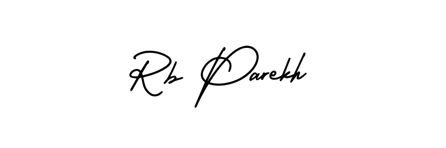 How to Draw Rb Parekh signature style? AmerikaSignatureDemo-Regular is a latest design signature styles for name Rb Parekh. Rb Parekh signature style 3 images and pictures png