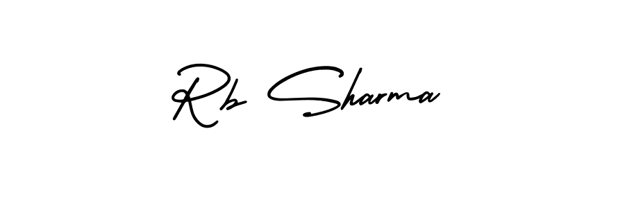 How to Draw Rb Sharma signature style? AmerikaSignatureDemo-Regular is a latest design signature styles for name Rb Sharma. Rb Sharma signature style 3 images and pictures png