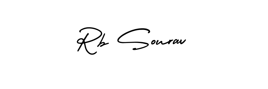 It looks lik you need a new signature style for name Rb Sourav. Design unique handwritten (AmerikaSignatureDemo-Regular) signature with our free signature maker in just a few clicks. Rb Sourav signature style 3 images and pictures png