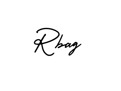 Use a signature maker to create a handwritten signature online. With this signature software, you can design (AmerikaSignatureDemo-Regular) your own signature for name Rbag. Rbag signature style 3 images and pictures png