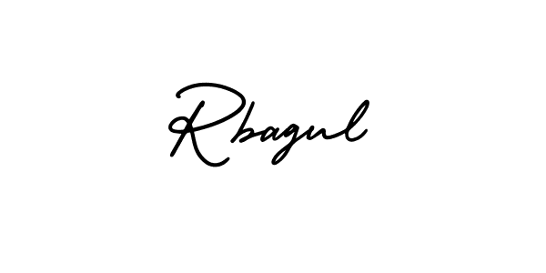 Use a signature maker to create a handwritten signature online. With this signature software, you can design (AmerikaSignatureDemo-Regular) your own signature for name Rbagul. Rbagul signature style 3 images and pictures png