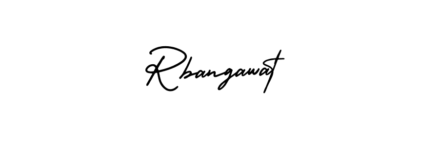 Design your own signature with our free online signature maker. With this signature software, you can create a handwritten (AmerikaSignatureDemo-Regular) signature for name Rbangawat. Rbangawat signature style 3 images and pictures png