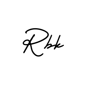 How to make Rbk signature? AmerikaSignatureDemo-Regular is a professional autograph style. Create handwritten signature for Rbk name. Rbk signature style 3 images and pictures png