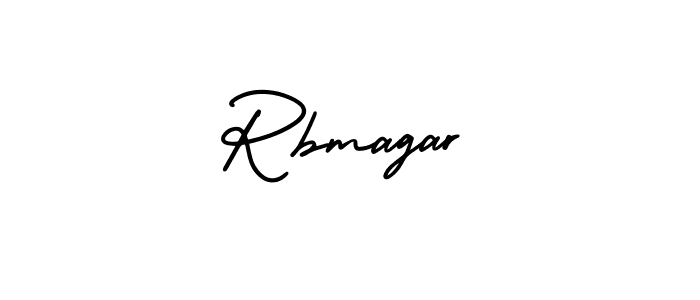 How to make Rbmagar signature? AmerikaSignatureDemo-Regular is a professional autograph style. Create handwritten signature for Rbmagar name. Rbmagar signature style 3 images and pictures png