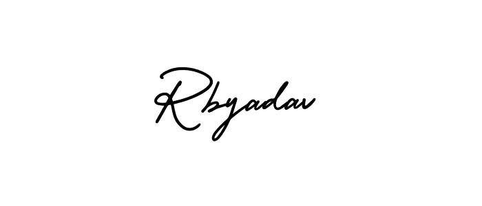 Best and Professional Signature Style for Rbyadav. AmerikaSignatureDemo-Regular Best Signature Style Collection. Rbyadav signature style 3 images and pictures png
