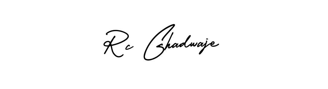 Use a signature maker to create a handwritten signature online. With this signature software, you can design (AmerikaSignatureDemo-Regular) your own signature for name Rc Ghadwaje. Rc Ghadwaje signature style 3 images and pictures png