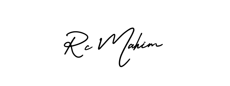 Use a signature maker to create a handwritten signature online. With this signature software, you can design (AmerikaSignatureDemo-Regular) your own signature for name Rc Mahim. Rc Mahim signature style 3 images and pictures png
