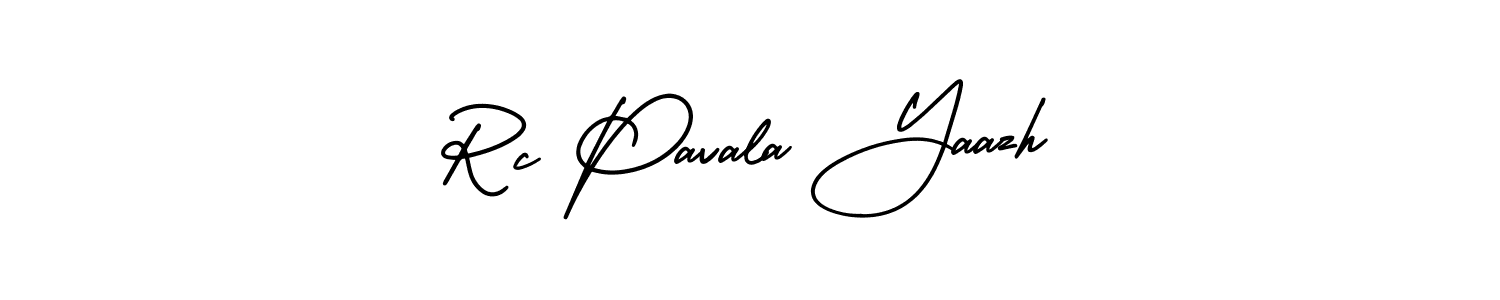 Design your own signature with our free online signature maker. With this signature software, you can create a handwritten (AmerikaSignatureDemo-Regular) signature for name Rc Pavala Yaazh. Rc Pavala Yaazh signature style 3 images and pictures png
