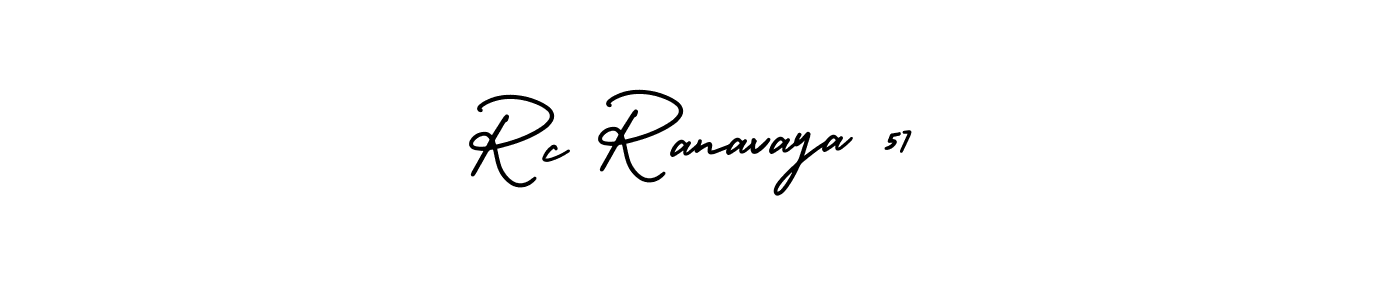 Also You can easily find your signature by using the search form. We will create Rc Ranavaya 57 name handwritten signature images for you free of cost using AmerikaSignatureDemo-Regular sign style. Rc Ranavaya 57 signature style 3 images and pictures png