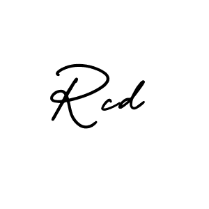 You should practise on your own different ways (AmerikaSignatureDemo-Regular) to write your name (Rcd) in signature. don't let someone else do it for you. Rcd signature style 3 images and pictures png