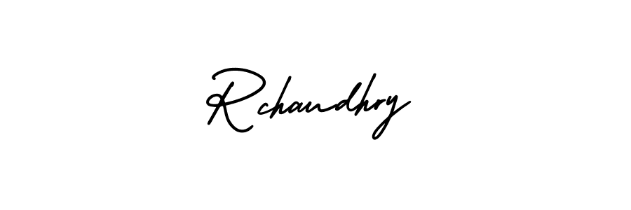 How to Draw Rchaudhry signature style? AmerikaSignatureDemo-Regular is a latest design signature styles for name Rchaudhry. Rchaudhry signature style 3 images and pictures png