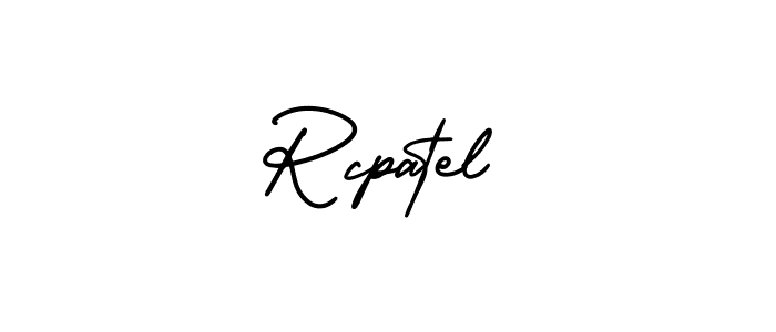 Rcpatel stylish signature style. Best Handwritten Sign (AmerikaSignatureDemo-Regular) for my name. Handwritten Signature Collection Ideas for my name Rcpatel. Rcpatel signature style 3 images and pictures png