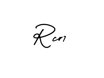 How to make Rcr7 name signature. Use AmerikaSignatureDemo-Regular style for creating short signs online. This is the latest handwritten sign. Rcr7 signature style 3 images and pictures png