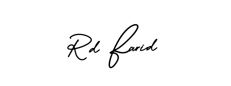 Best and Professional Signature Style for Rd Farid. AmerikaSignatureDemo-Regular Best Signature Style Collection. Rd Farid signature style 3 images and pictures png