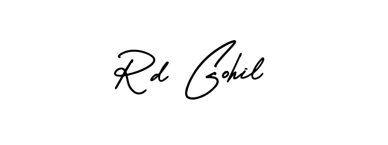 if you are searching for the best signature style for your name Rd Gohil. so please give up your signature search. here we have designed multiple signature styles  using AmerikaSignatureDemo-Regular. Rd Gohil signature style 3 images and pictures png