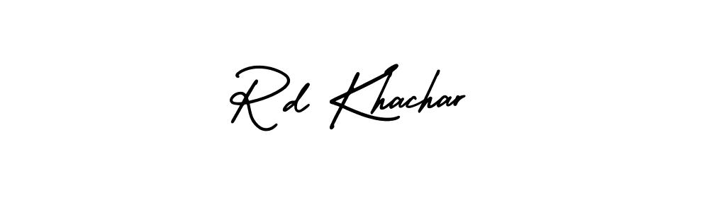 Best and Professional Signature Style for Rd Khachar. AmerikaSignatureDemo-Regular Best Signature Style Collection. Rd Khachar signature style 3 images and pictures png
