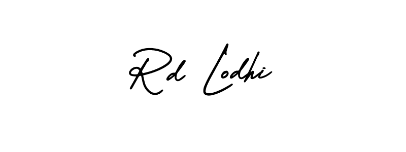 Rd Lodhi stylish signature style. Best Handwritten Sign (AmerikaSignatureDemo-Regular) for my name. Handwritten Signature Collection Ideas for my name Rd Lodhi. Rd Lodhi signature style 3 images and pictures png