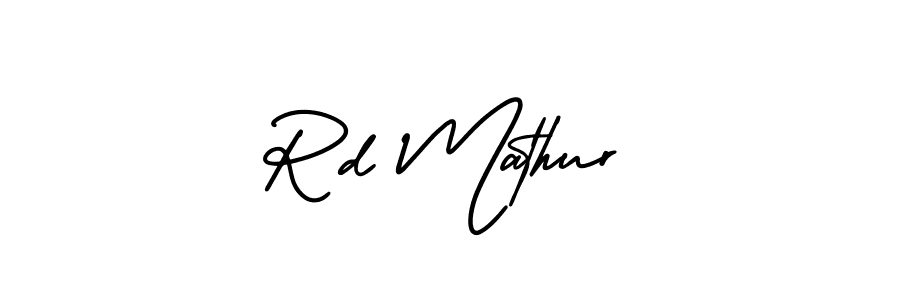 AmerikaSignatureDemo-Regular is a professional signature style that is perfect for those who want to add a touch of class to their signature. It is also a great choice for those who want to make their signature more unique. Get Rd Mathur name to fancy signature for free. Rd Mathur signature style 3 images and pictures png