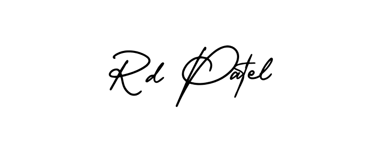 Rd Patel stylish signature style. Best Handwritten Sign (AmerikaSignatureDemo-Regular) for my name. Handwritten Signature Collection Ideas for my name Rd Patel. Rd Patel signature style 3 images and pictures png
