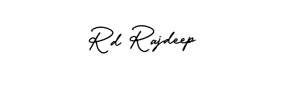 You should practise on your own different ways (AmerikaSignatureDemo-Regular) to write your name (Rd Rajdeep) in signature. don't let someone else do it for you. Rd Rajdeep signature style 3 images and pictures png