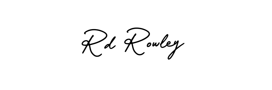 Design your own signature with our free online signature maker. With this signature software, you can create a handwritten (AmerikaSignatureDemo-Regular) signature for name Rd Rowley. Rd Rowley signature style 3 images and pictures png