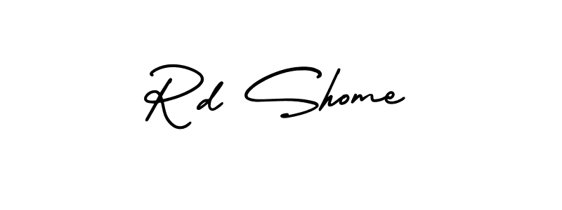 Rd Shome stylish signature style. Best Handwritten Sign (AmerikaSignatureDemo-Regular) for my name. Handwritten Signature Collection Ideas for my name Rd Shome. Rd Shome signature style 3 images and pictures png