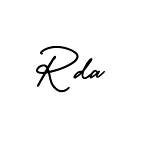 Make a beautiful signature design for name Rda. With this signature (AmerikaSignatureDemo-Regular) style, you can create a handwritten signature for free. Rda signature style 3 images and pictures png