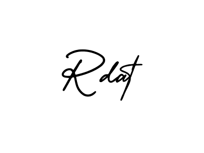 How to Draw Rdat signature style? AmerikaSignatureDemo-Regular is a latest design signature styles for name Rdat. Rdat signature style 3 images and pictures png