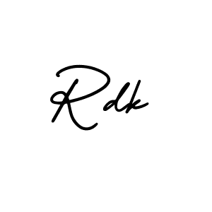 Use a signature maker to create a handwritten signature online. With this signature software, you can design (AmerikaSignatureDemo-Regular) your own signature for name Rdk. Rdk signature style 3 images and pictures png