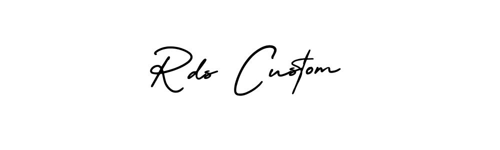 if you are searching for the best signature style for your name Rds Custom. so please give up your signature search. here we have designed multiple signature styles  using AmerikaSignatureDemo-Regular. Rds Custom signature style 3 images and pictures png