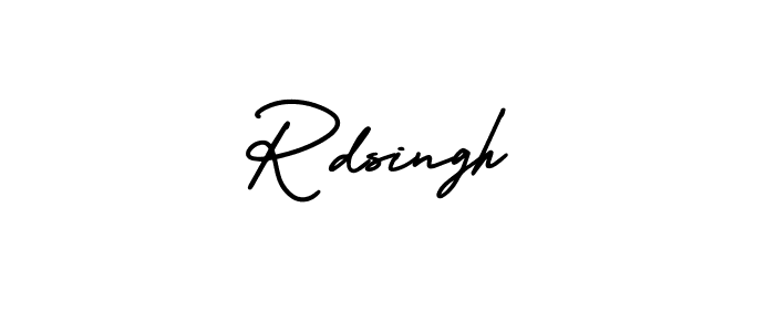 How to make Rdsingh signature? AmerikaSignatureDemo-Regular is a professional autograph style. Create handwritten signature for Rdsingh name. Rdsingh signature style 3 images and pictures png