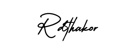 How to Draw Rdthakor signature style? AmerikaSignatureDemo-Regular is a latest design signature styles for name Rdthakor. Rdthakor signature style 3 images and pictures png