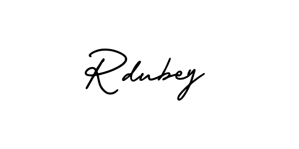 Make a beautiful signature design for name Rdubey. With this signature (AmerikaSignatureDemo-Regular) style, you can create a handwritten signature for free. Rdubey signature style 3 images and pictures png