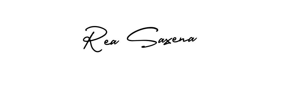 How to make Rea Saxena signature? AmerikaSignatureDemo-Regular is a professional autograph style. Create handwritten signature for Rea Saxena name. Rea Saxena signature style 3 images and pictures png