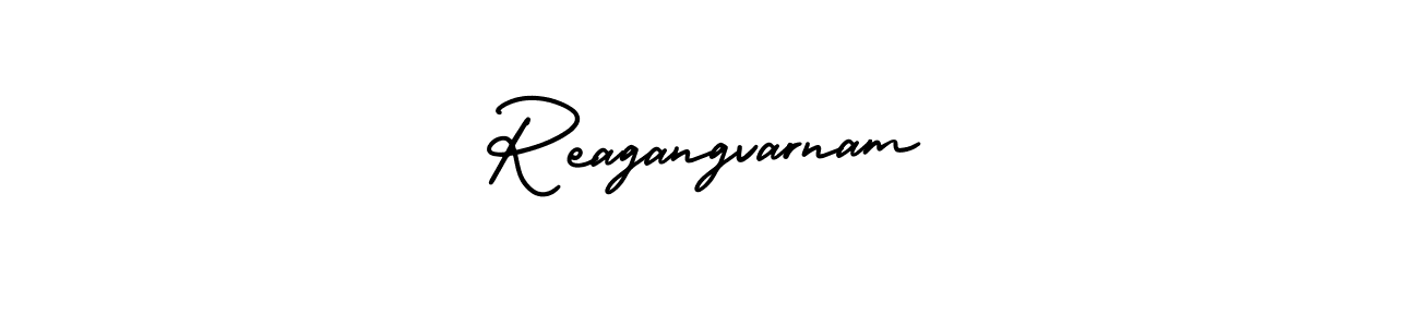 Make a beautiful signature design for name Reagangvarnam. With this signature (AmerikaSignatureDemo-Regular) style, you can create a handwritten signature for free. Reagangvarnam signature style 3 images and pictures png
