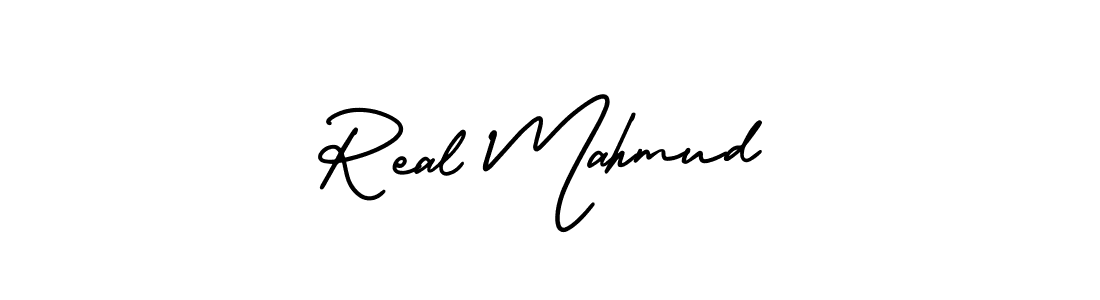 It looks lik you need a new signature style for name Real Mahmud. Design unique handwritten (AmerikaSignatureDemo-Regular) signature with our free signature maker in just a few clicks. Real Mahmud signature style 3 images and pictures png