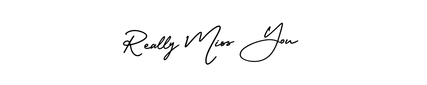 Use a signature maker to create a handwritten signature online. With this signature software, you can design (AmerikaSignatureDemo-Regular) your own signature for name Really Miss You. Really Miss You signature style 3 images and pictures png