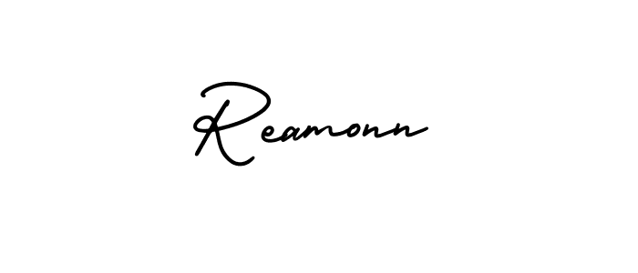 Make a short Reamonn signature style. Manage your documents anywhere anytime using AmerikaSignatureDemo-Regular. Create and add eSignatures, submit forms, share and send files easily. Reamonn signature style 3 images and pictures png