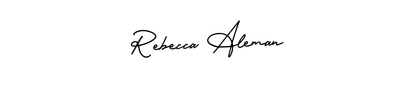 Best and Professional Signature Style for Rebecca Aleman. AmerikaSignatureDemo-Regular Best Signature Style Collection. Rebecca Aleman signature style 3 images and pictures png