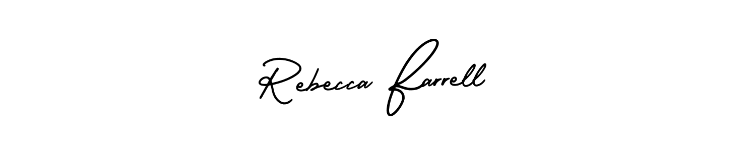 Create a beautiful signature design for name Rebecca Farrell. With this signature (AmerikaSignatureDemo-Regular) fonts, you can make a handwritten signature for free. Rebecca Farrell signature style 3 images and pictures png