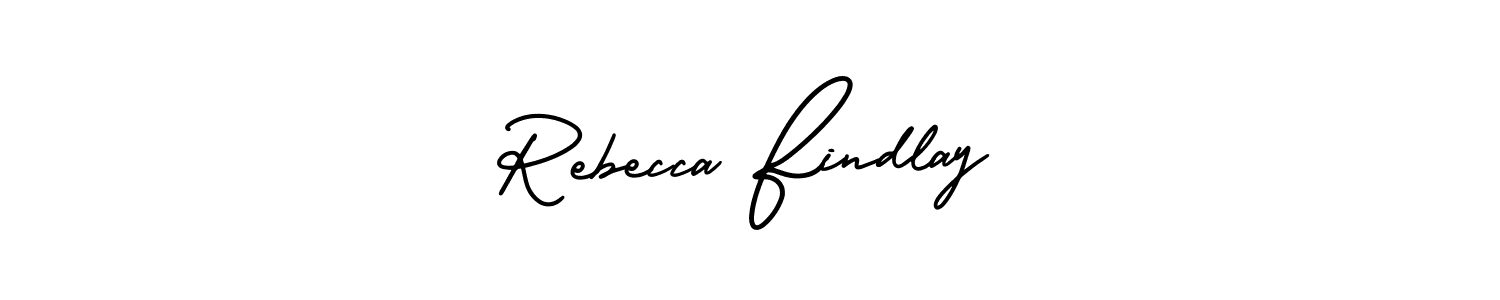 Make a beautiful signature design for name Rebecca Findlay. With this signature (AmerikaSignatureDemo-Regular) style, you can create a handwritten signature for free. Rebecca Findlay signature style 3 images and pictures png