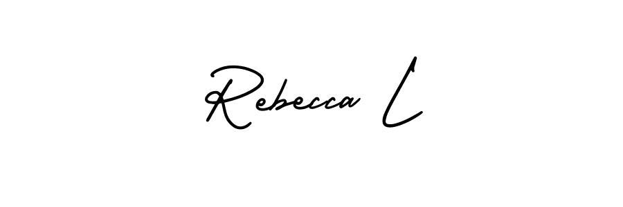 Once you've used our free online signature maker to create your best signature AmerikaSignatureDemo-Regular style, it's time to enjoy all of the benefits that Rebecca L name signing documents. Rebecca L signature style 3 images and pictures png