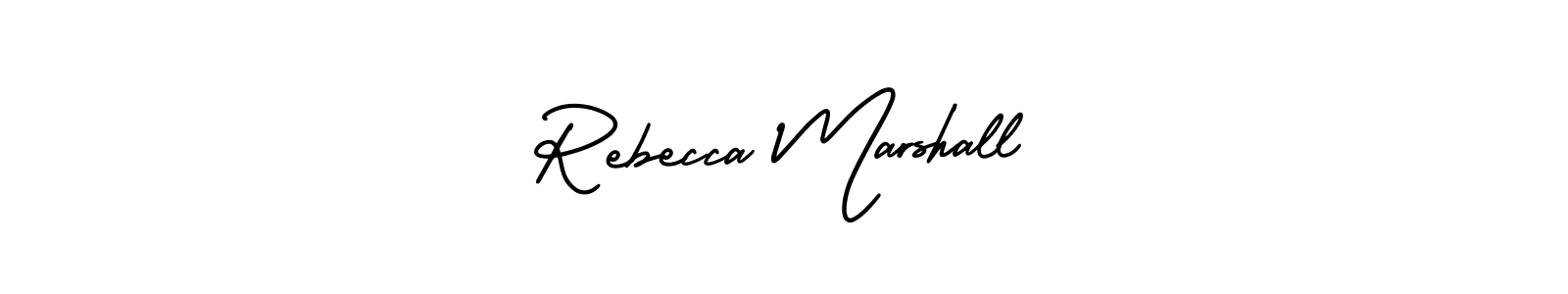 It looks lik you need a new signature style for name Rebecca Marshall. Design unique handwritten (AmerikaSignatureDemo-Regular) signature with our free signature maker in just a few clicks. Rebecca Marshall signature style 3 images and pictures png
