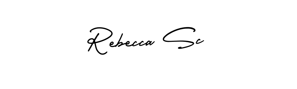 Similarly AmerikaSignatureDemo-Regular is the best handwritten signature design. Signature creator online .You can use it as an online autograph creator for name Rebecca Sc. Rebecca Sc signature style 3 images and pictures png