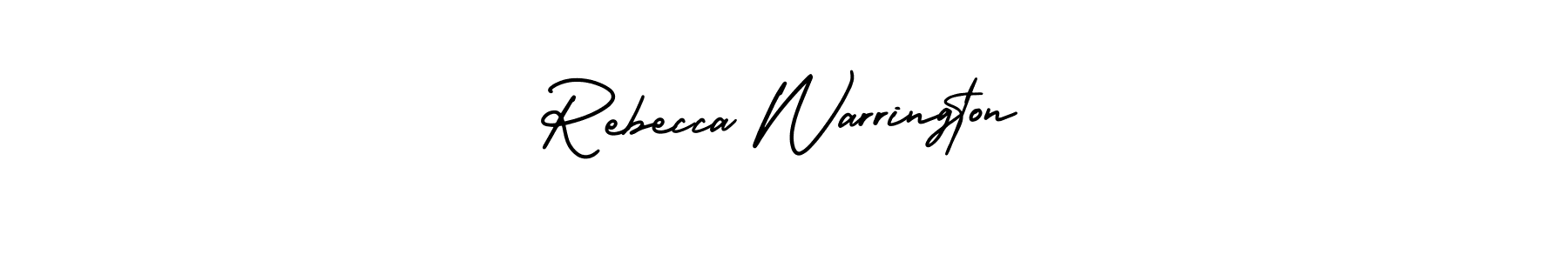 How to make Rebecca Warrington signature? AmerikaSignatureDemo-Regular is a professional autograph style. Create handwritten signature for Rebecca Warrington name. Rebecca Warrington signature style 3 images and pictures png