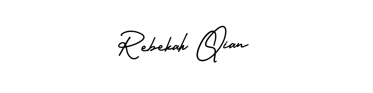 Make a beautiful signature design for name Rebekah Qian. Use this online signature maker to create a handwritten signature for free. Rebekah Qian signature style 3 images and pictures png