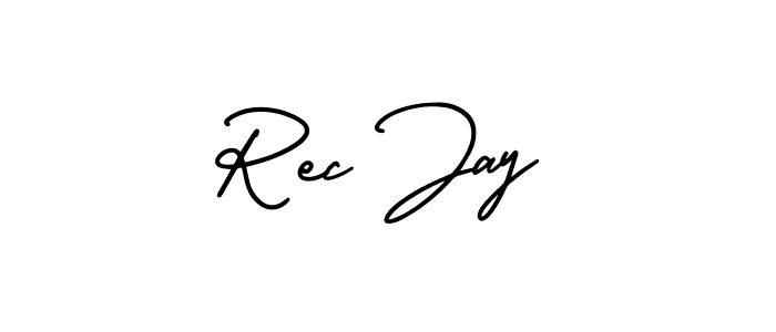 Make a beautiful signature design for name Rec Jay. With this signature (AmerikaSignatureDemo-Regular) style, you can create a handwritten signature for free. Rec Jay signature style 3 images and pictures png