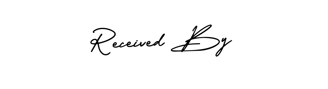 How to make Received By name signature. Use AmerikaSignatureDemo-Regular style for creating short signs online. This is the latest handwritten sign. Received By signature style 3 images and pictures png